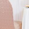 1 Piece Blush Pink Or Rose Gold Sequin Chair Cover Stretch Spandex for Banquet Seating